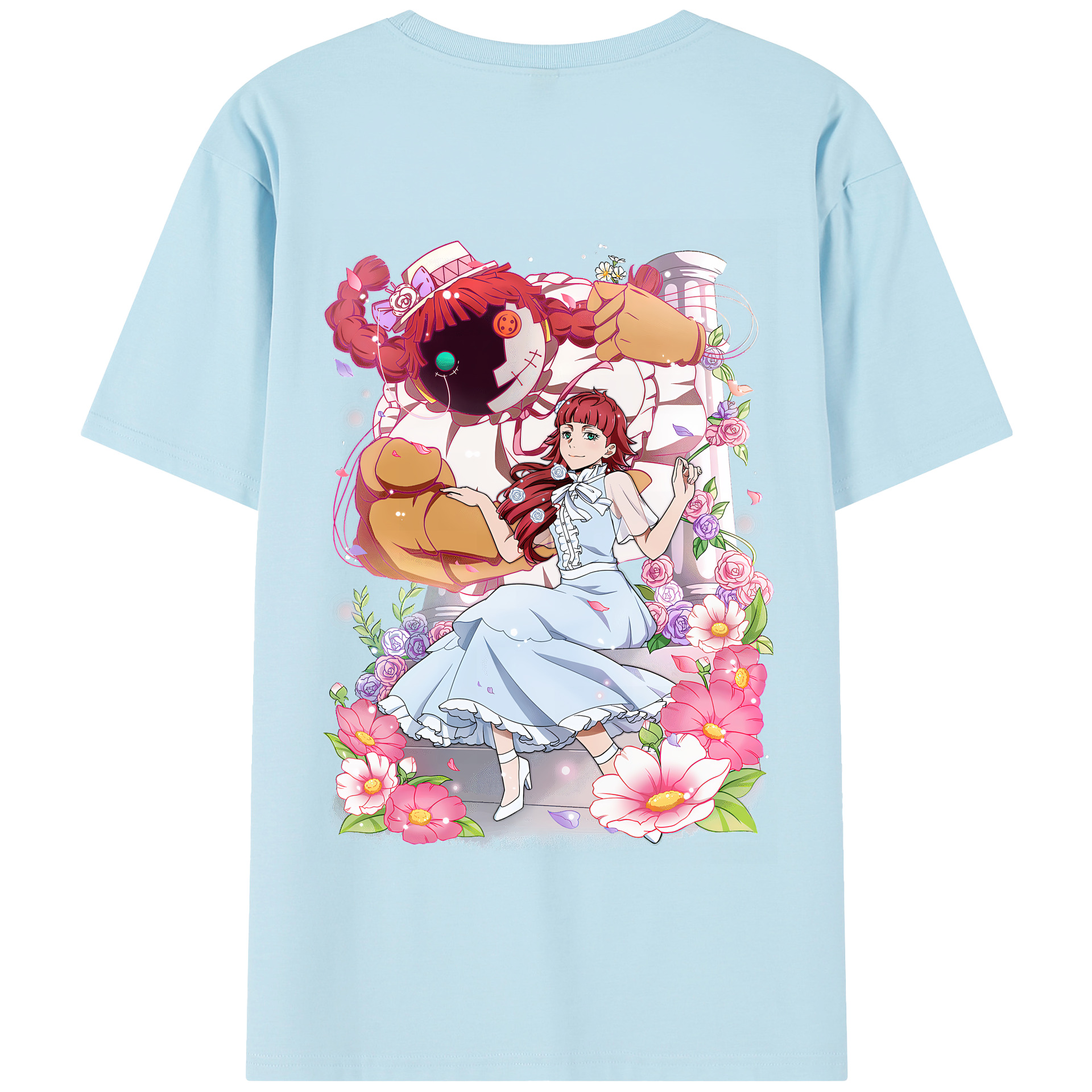 （画像用） 文豪ストレイドッグス Bungo Stray Dogs 綿100％半袖Tシャツ（背面プリント）